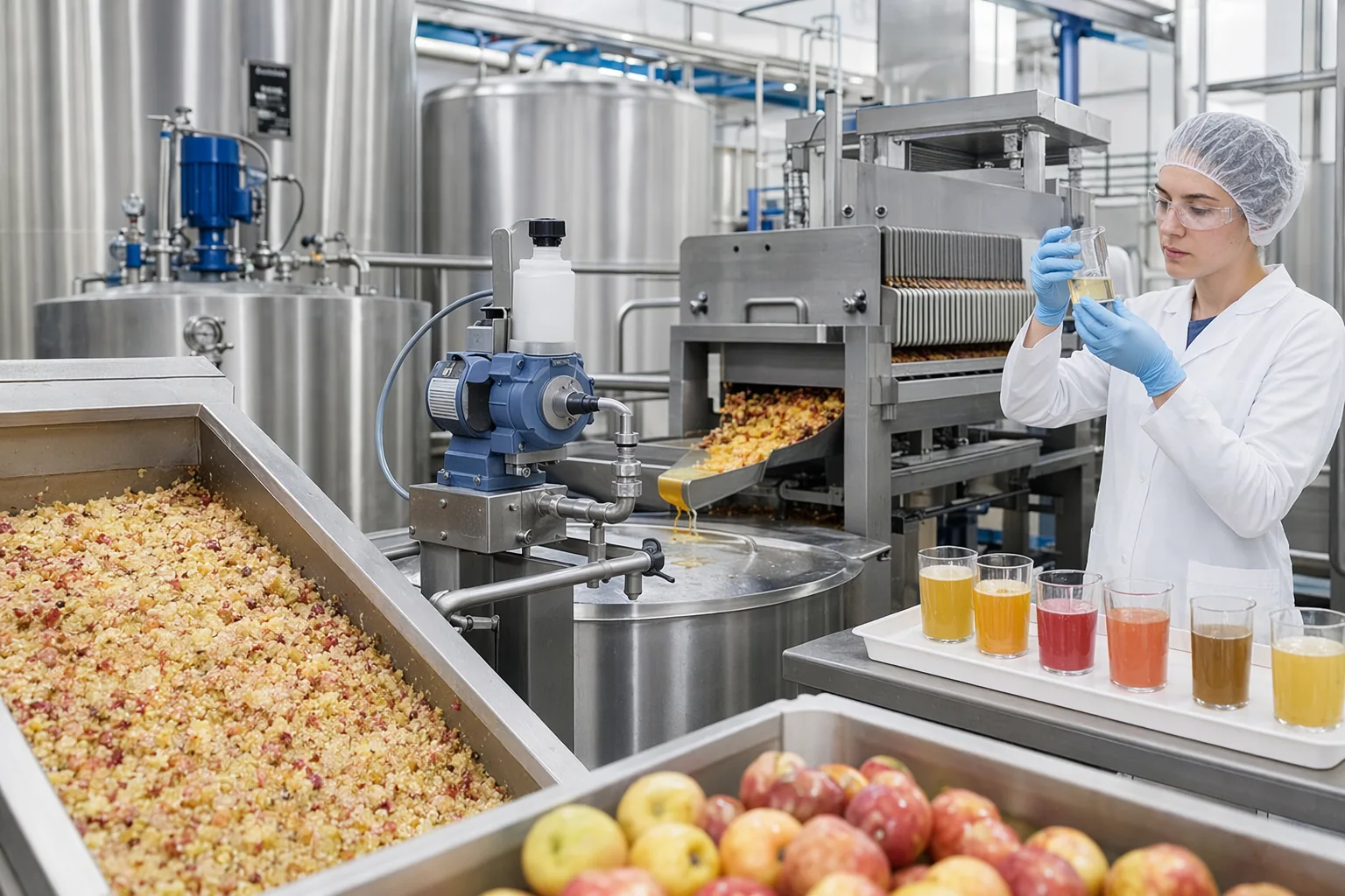 Enzyme Pectinase Fruit Juice Production: Dosage, pH, and Temperature