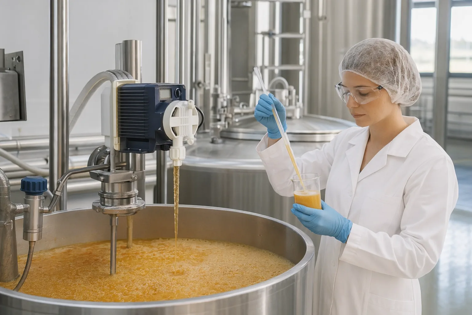 Industrial Production of Pectinase: Pectinase Concentrate for Manufacturing